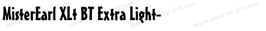 MisterEarl XLt BT Extra Light字体转换